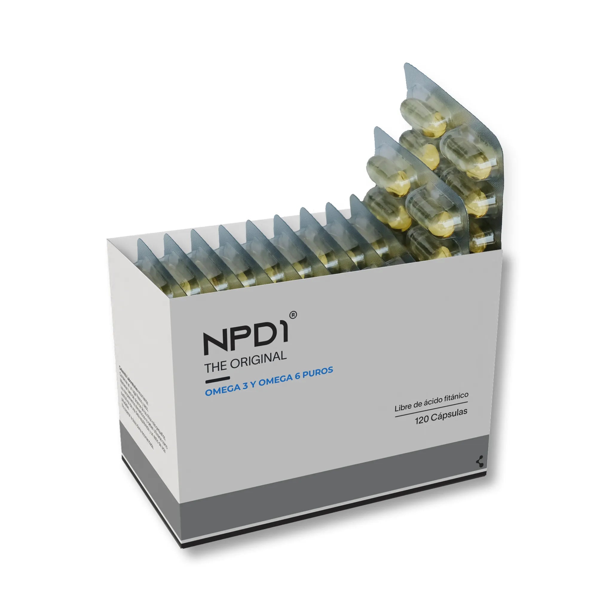 NPD1-1400 120 cápsulas alta concentración DHA ácido gammalinolénique