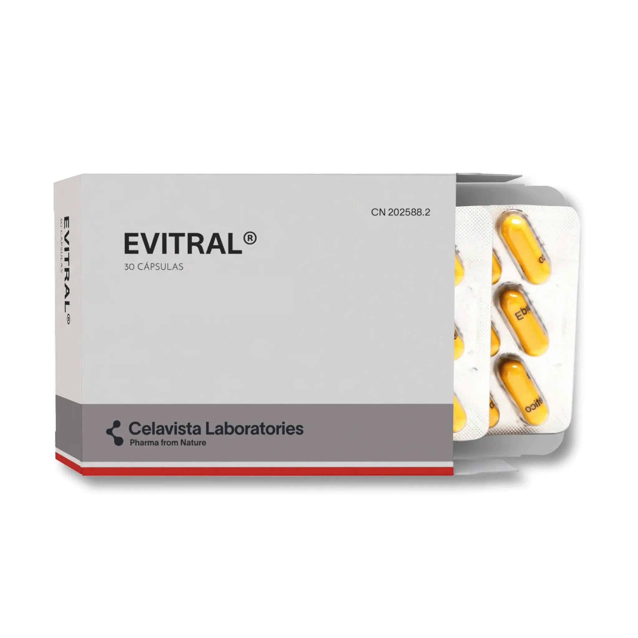 Evitral 30 cápsulas - Salud visual vítreo y moscas volantes Celavista