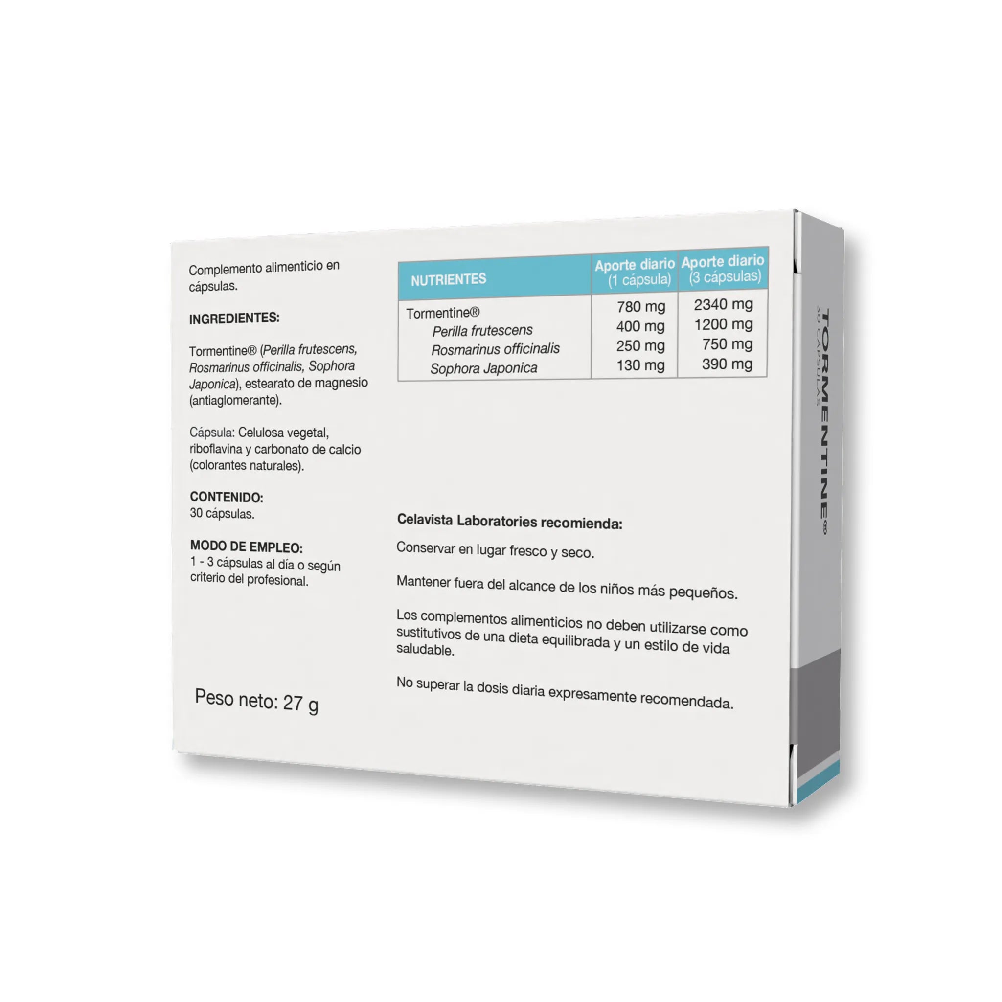 Tormentine 30 cápsulas para procesos alérgicos y respuestas inmunes